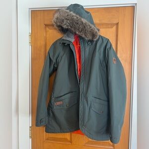 Columbia Women’s Green Fur Hooded Jacket